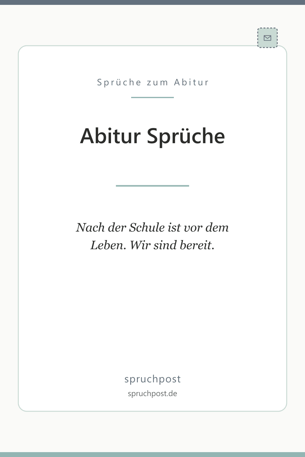 Spruchbild: Abitur Sprüche