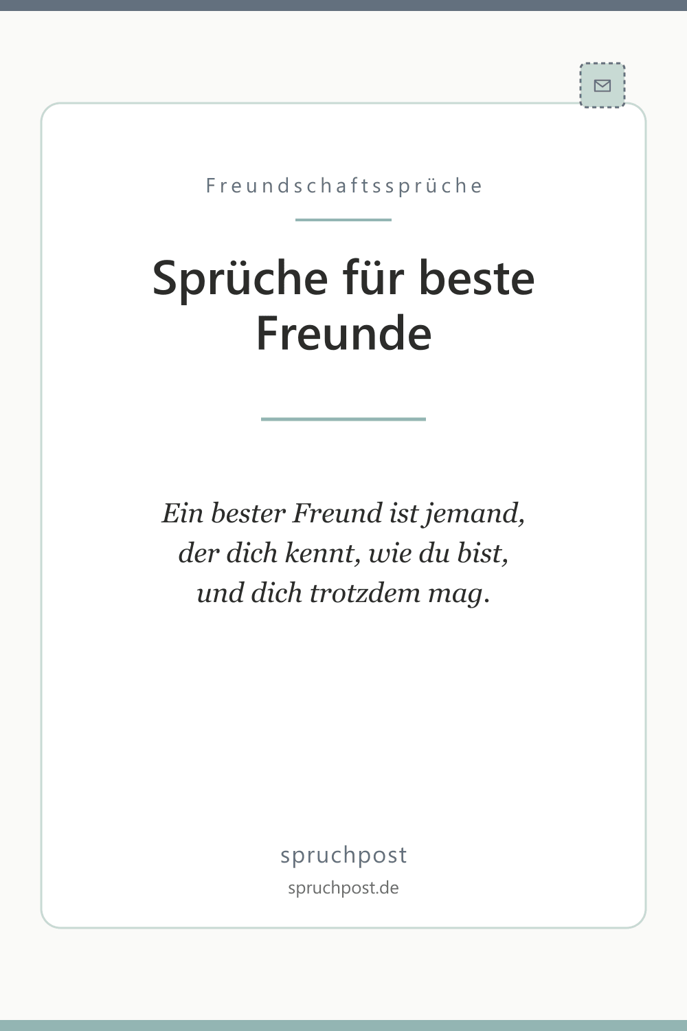 Spruchbild: Sprüche für beste Freunde