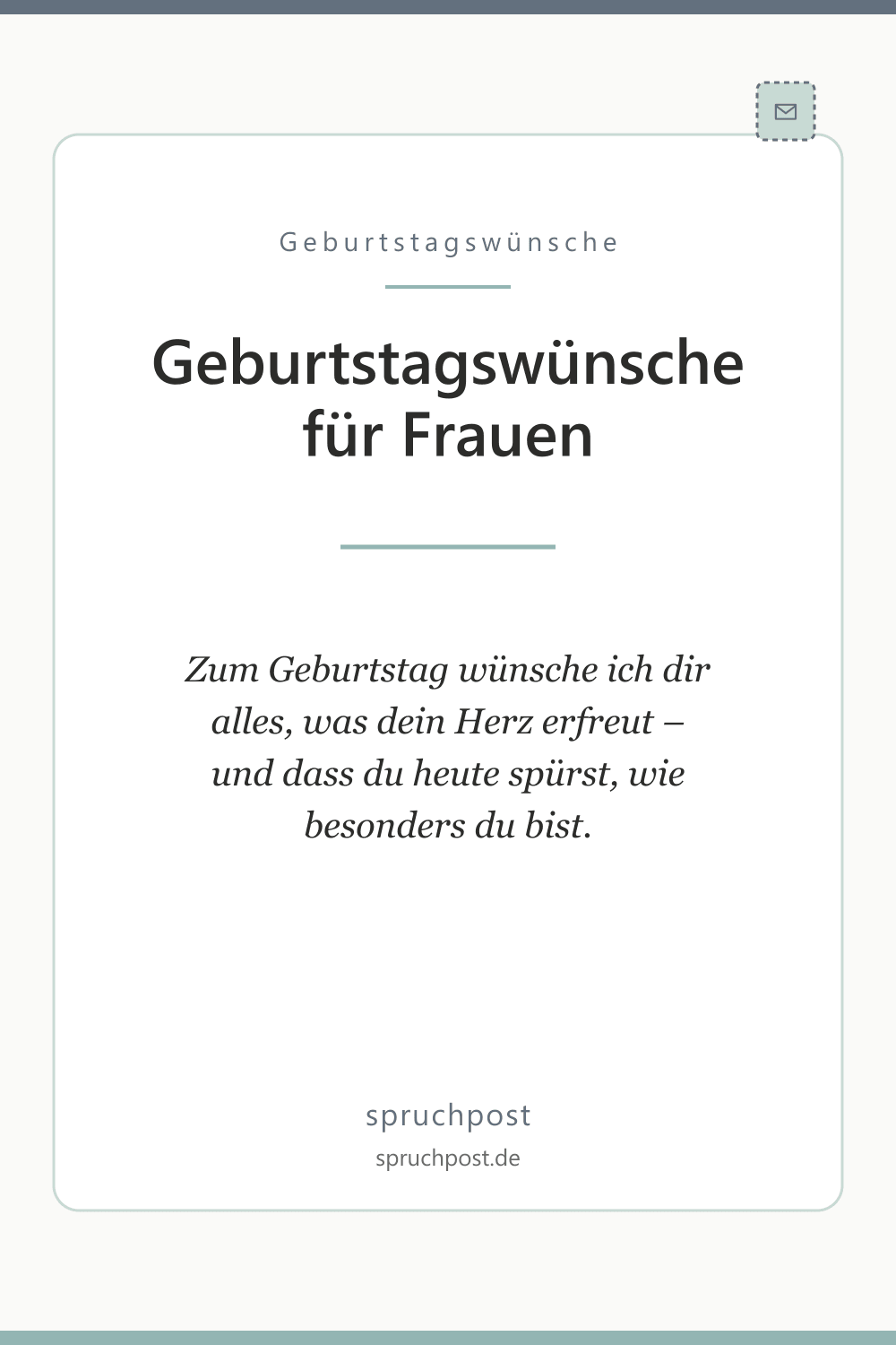 Spruchbild: Geburtstagswünsche für Frauen