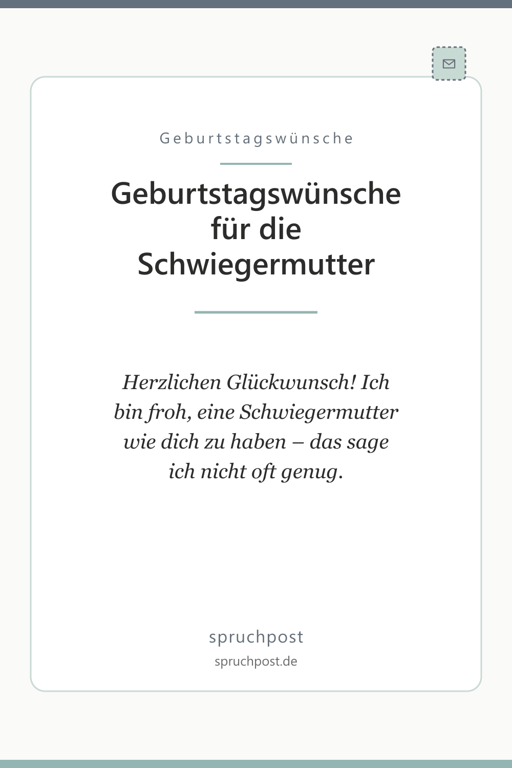 Spruchbild: Geburtstagswünsche für die Schwiegermutter