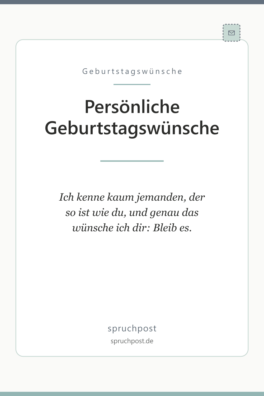 Spruchbild: Persönliche Geburtstagswünsche