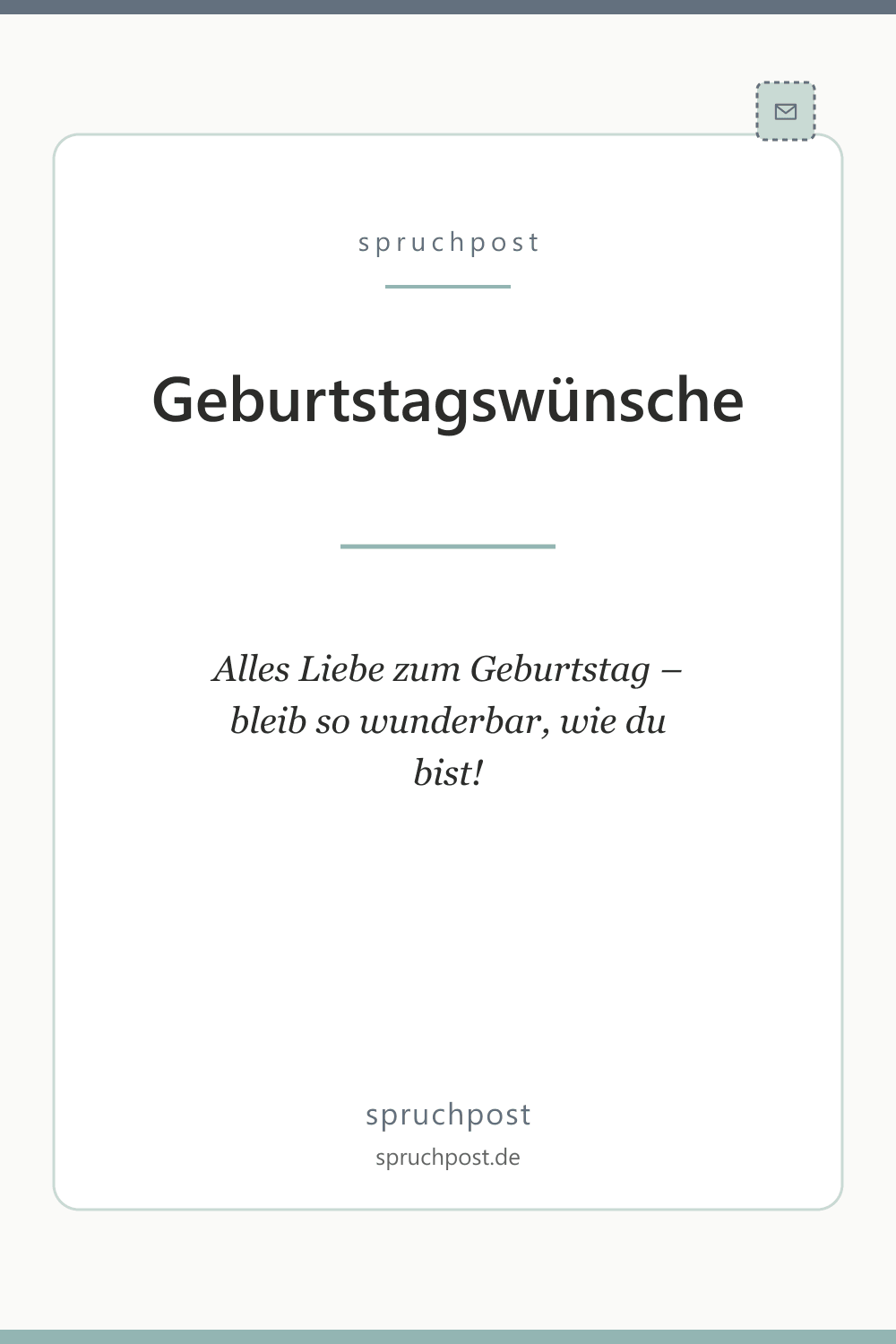 Spruchbild: Geburtstagswünsche