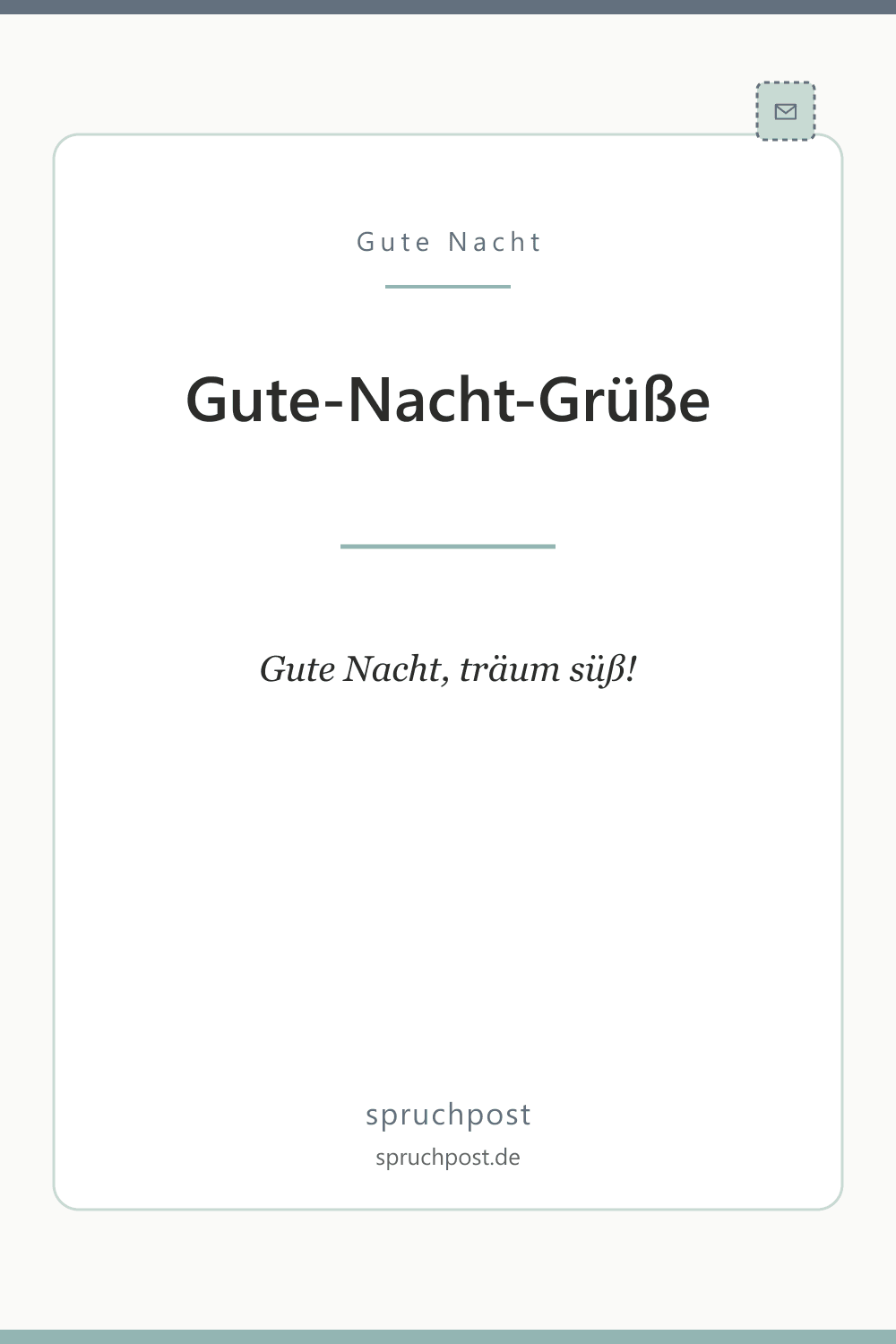 Spruchbild: Gute-Nacht-Grüße für WhatsApp
