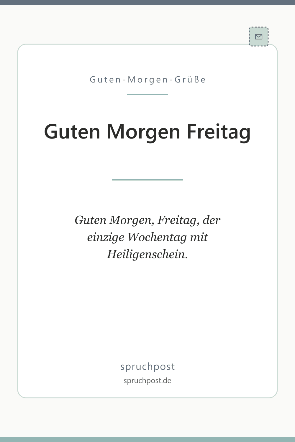 Spruchbild: Lustige Grüße zum Freitag