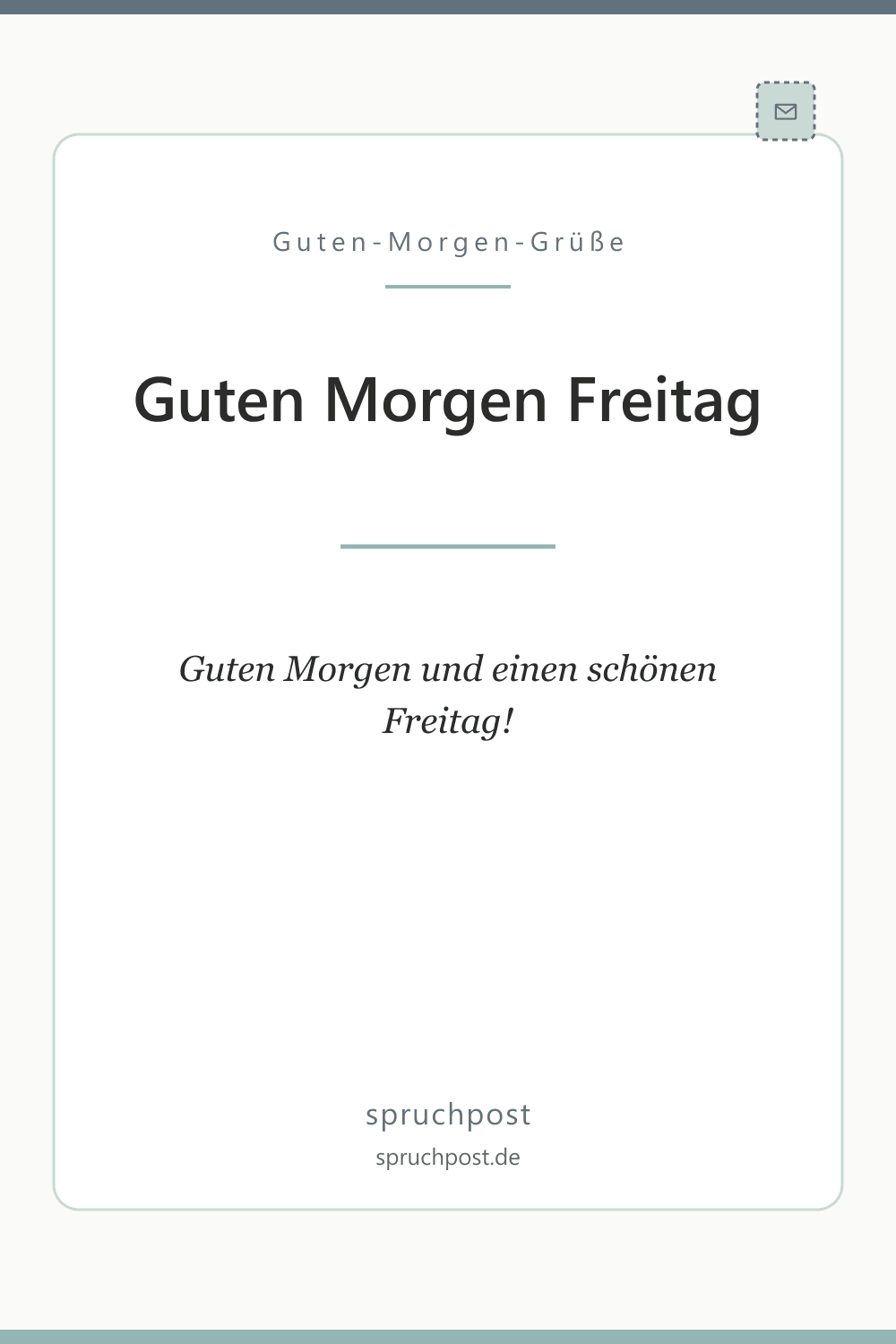 Spruchbild: Kurze Freitag-Grüße für WhatsApp