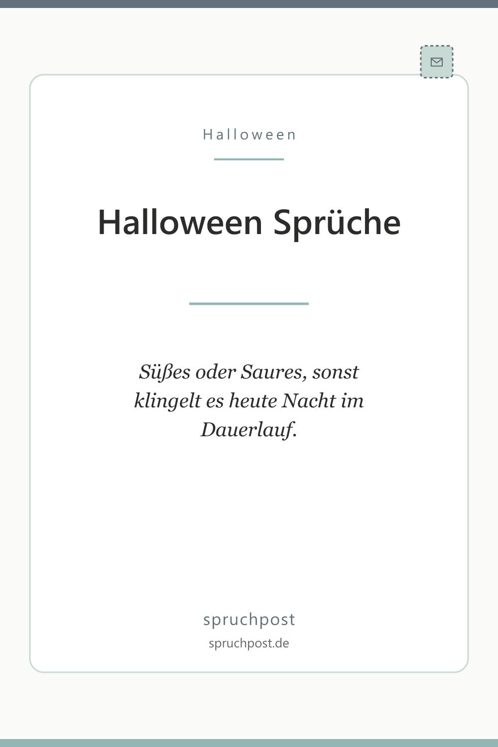 Spruchbild: Lustige Halloween Sprüche