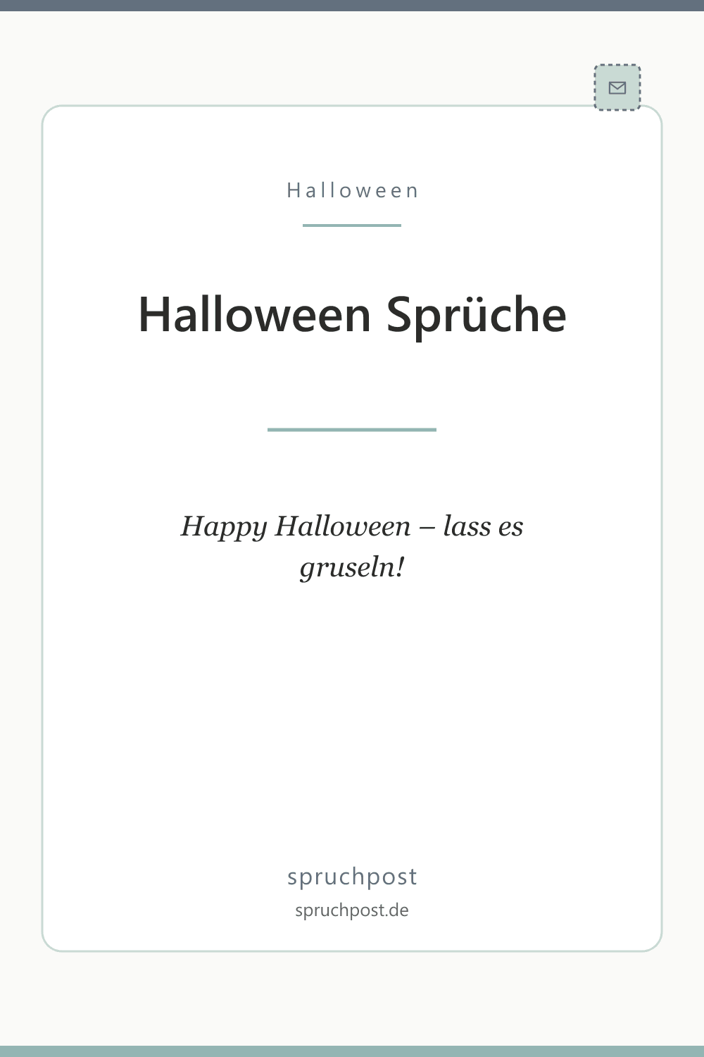 Spruchbild: Halloween Sprüche für WhatsApp