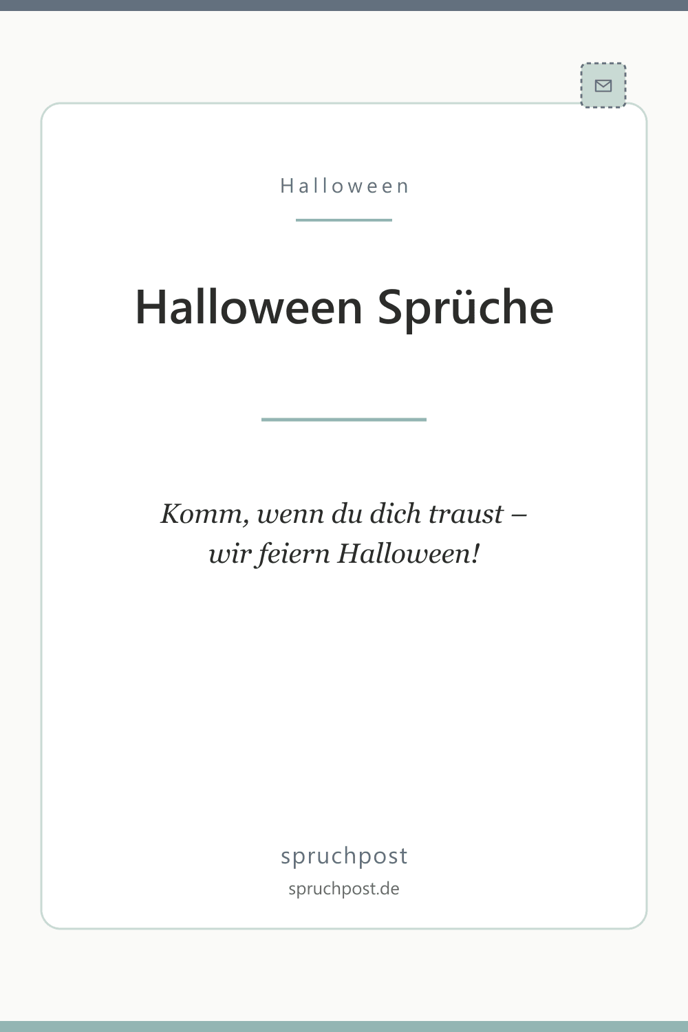 Spruchbild: Halloween-Party-Einladung