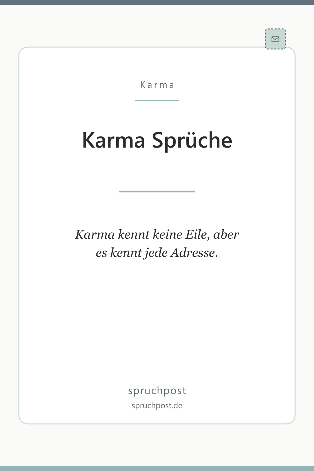 Spruchbild: Karma Sprüche