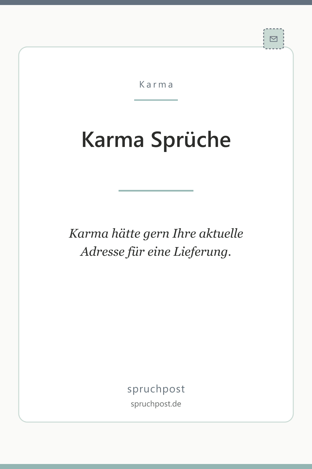 Spruchbild: Lustige Karma Sprüche