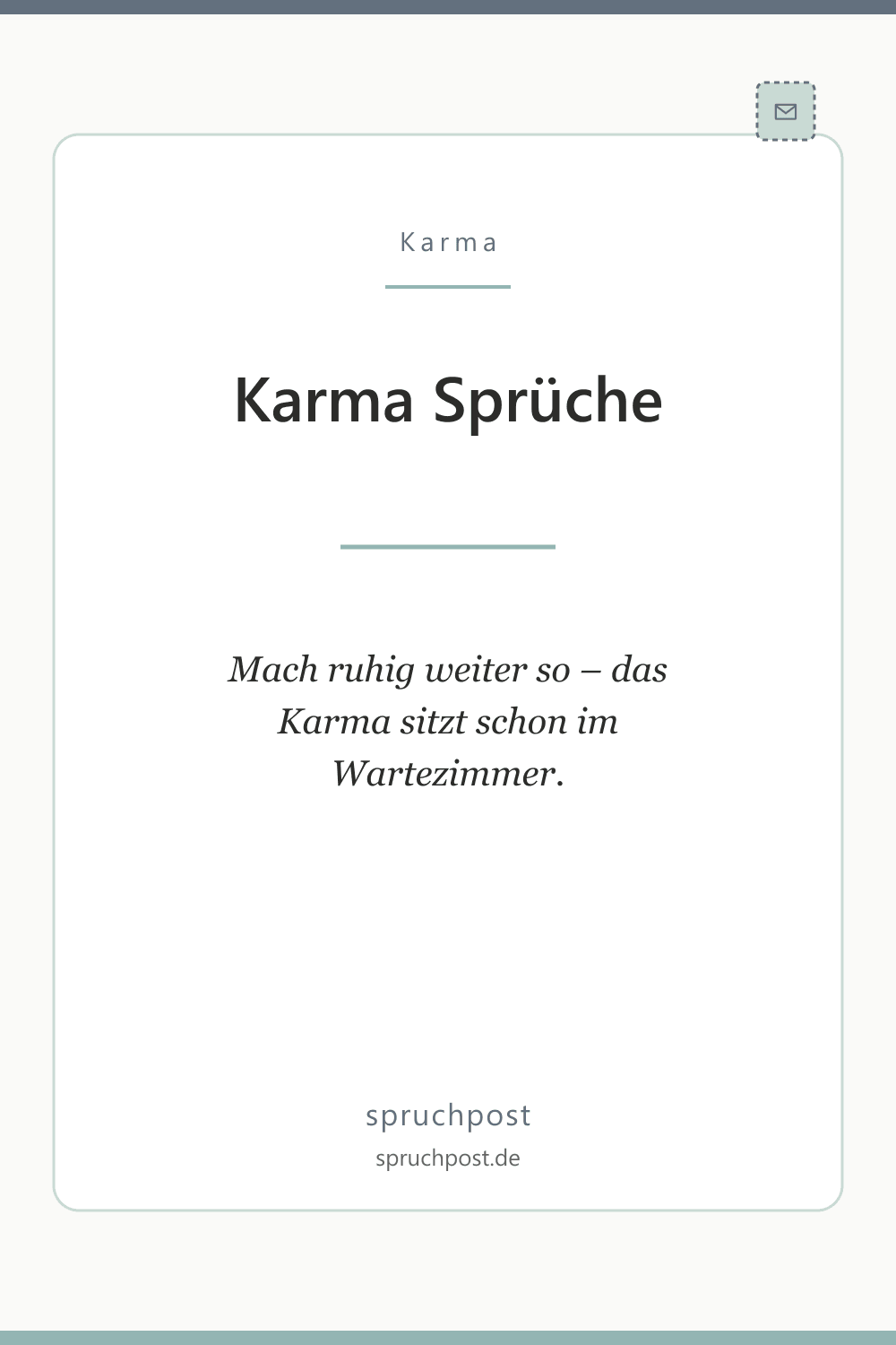 Spruchbild: Böse & enttäuschte Karma-Sprüche