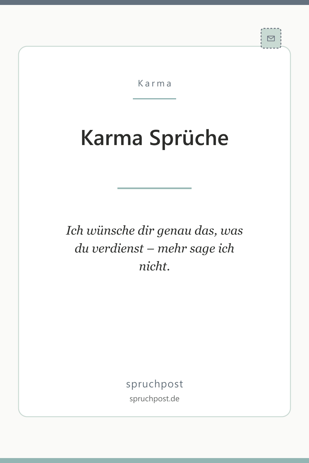 Spruchbild: Zweideutige Karma-Sprüche
