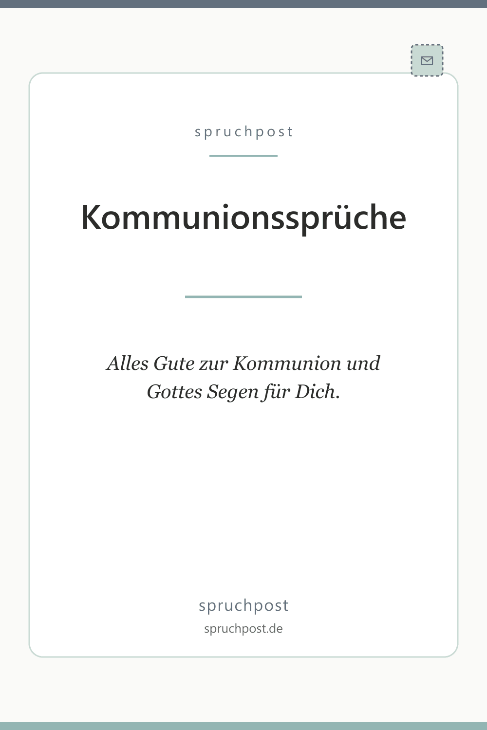 Spruchbild: Kommunionssprüche
