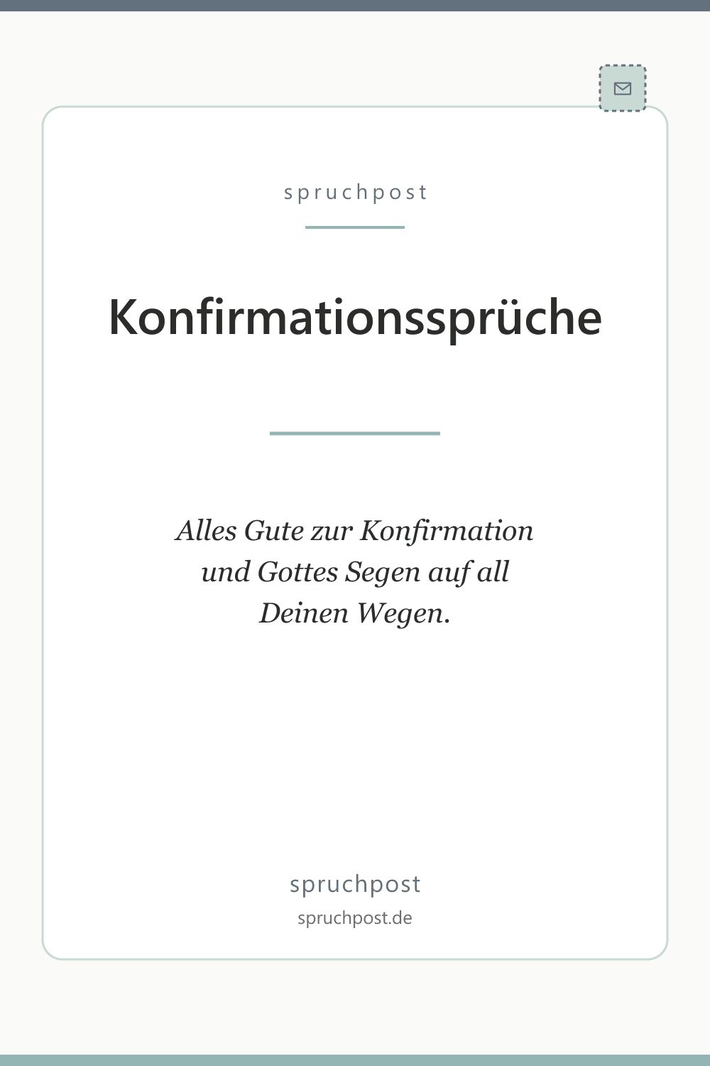 Spruchbild: Konfirmationssprüche