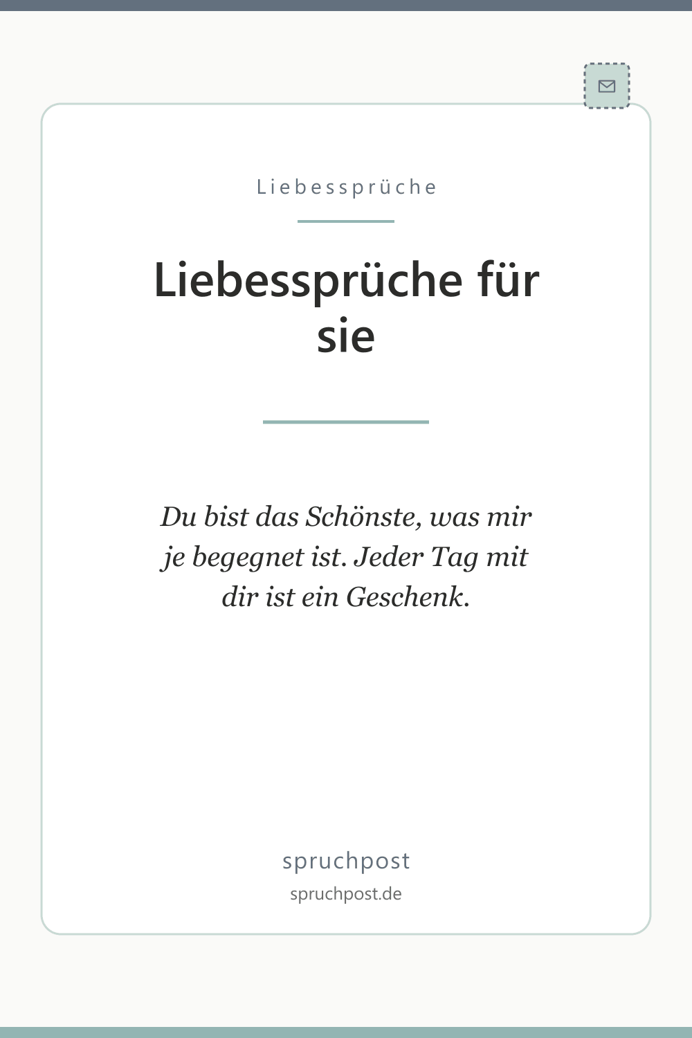 Spruchbild: Liebessprüche für sie