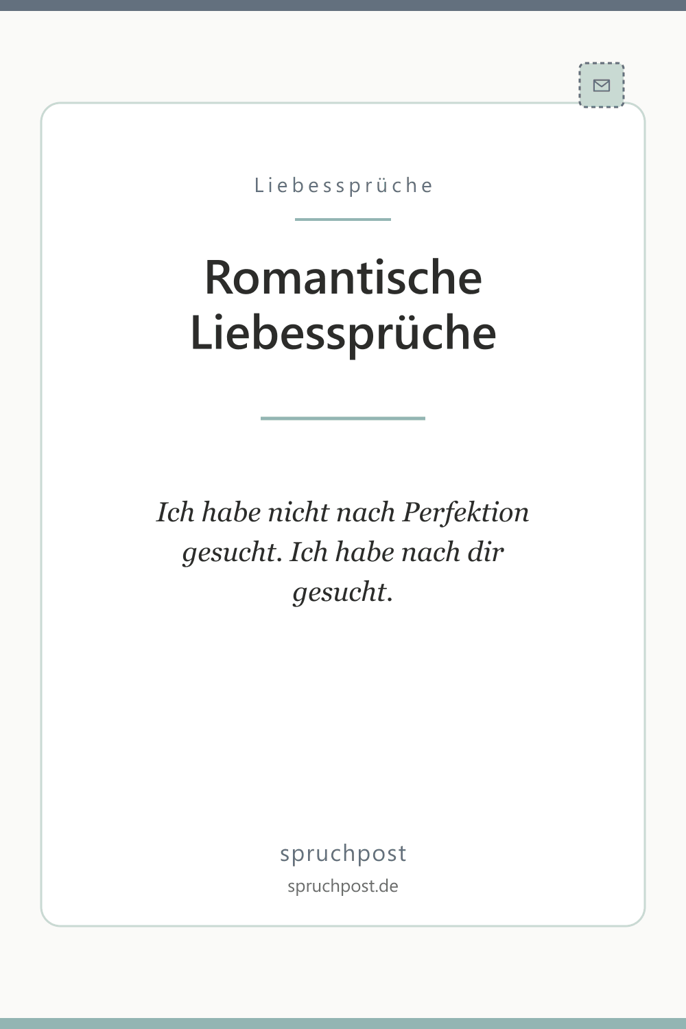 Spruchbild: Romantische Liebessprüche