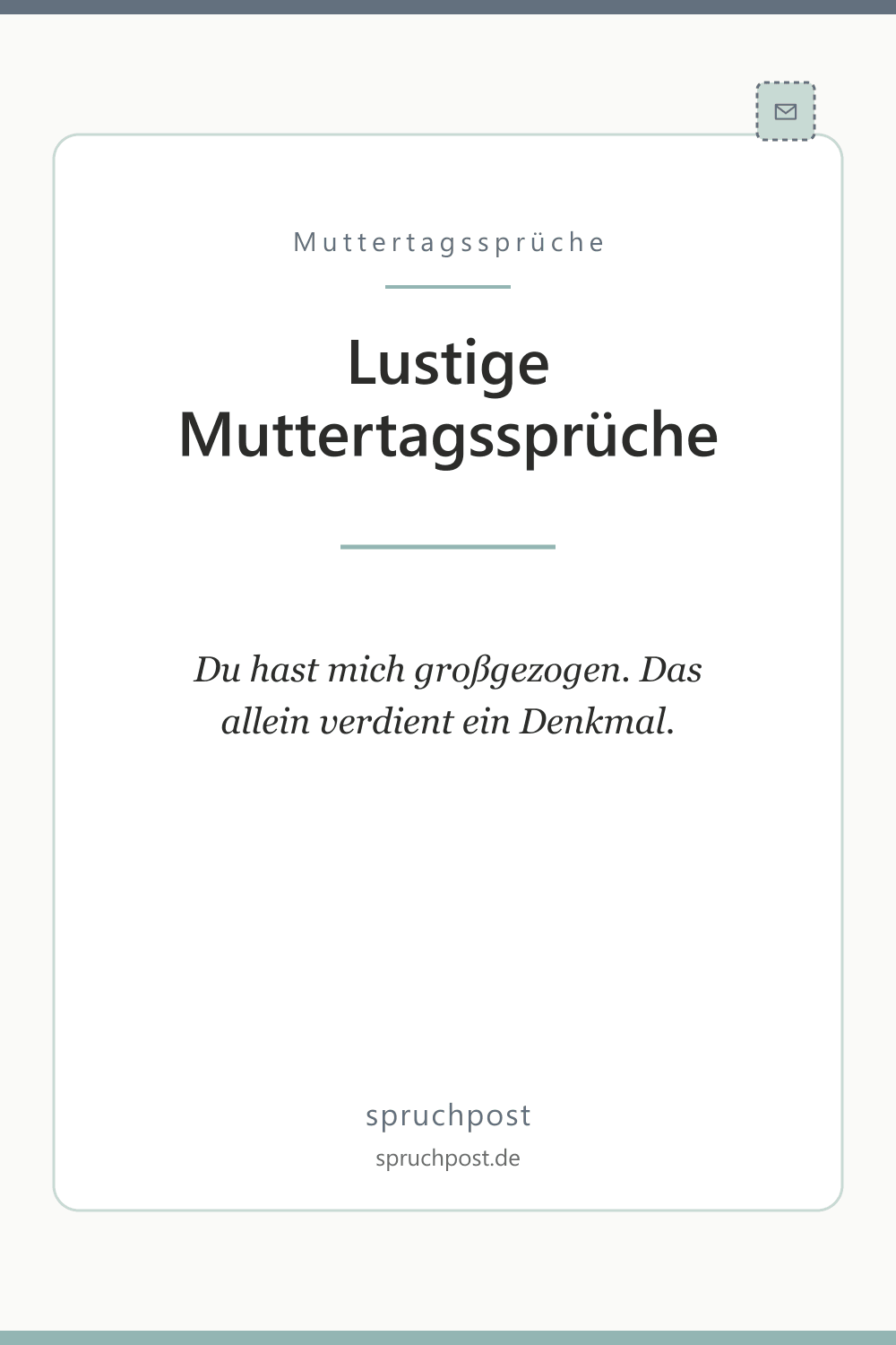 Spruchbild: Lustige Muttertagssprüche