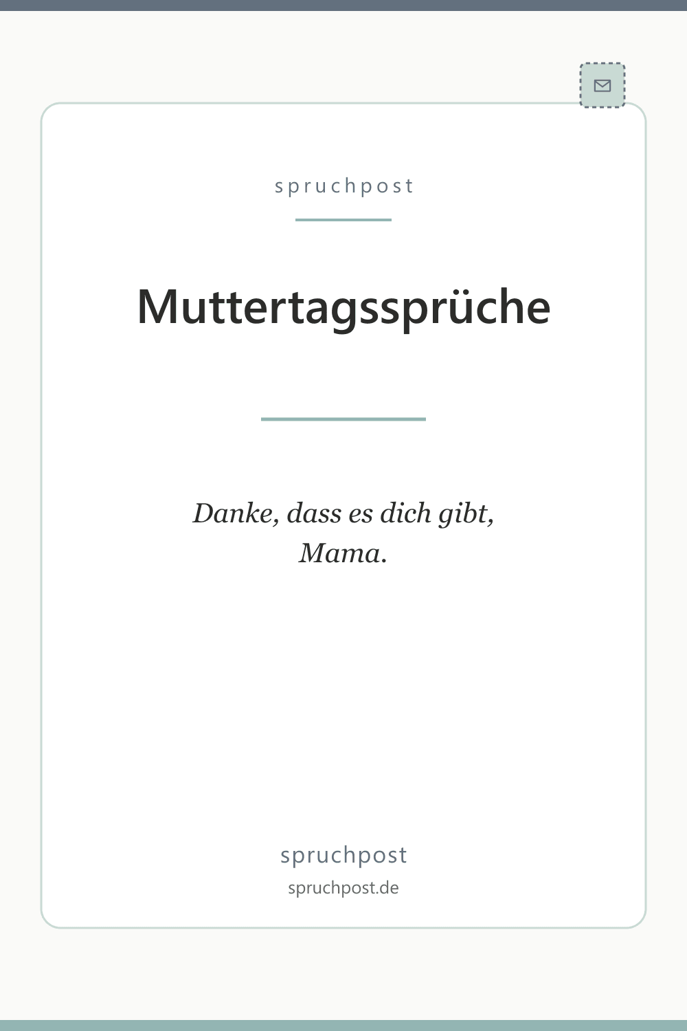 Spruchbild: Muttertagssprüche