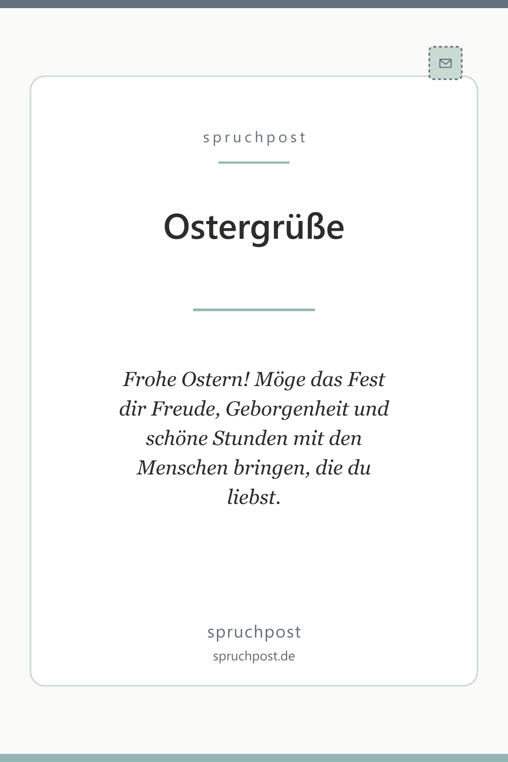 Spruchbild: Ostergrüße