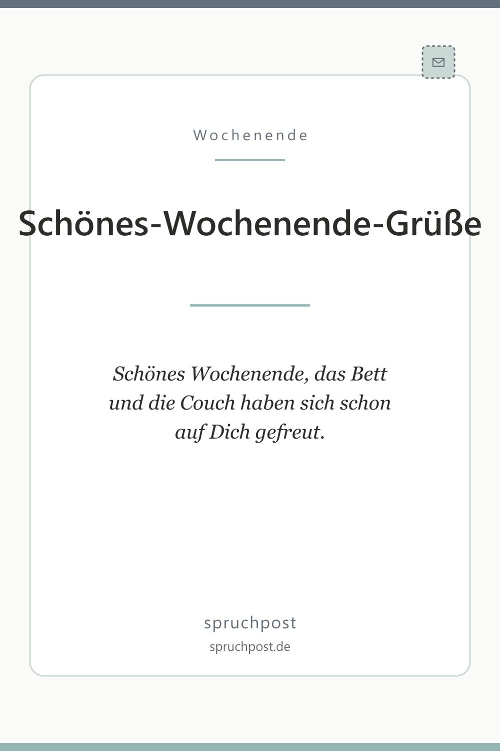 Spruchbild: Lustige Wochenend-Grüße