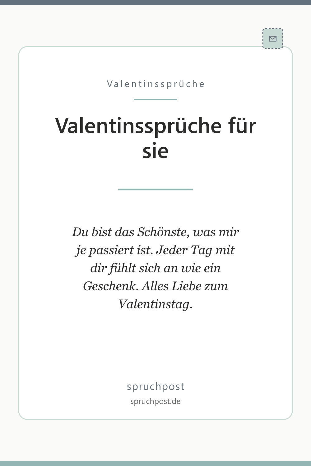 Spruchbild: Valentinssprüche für sie