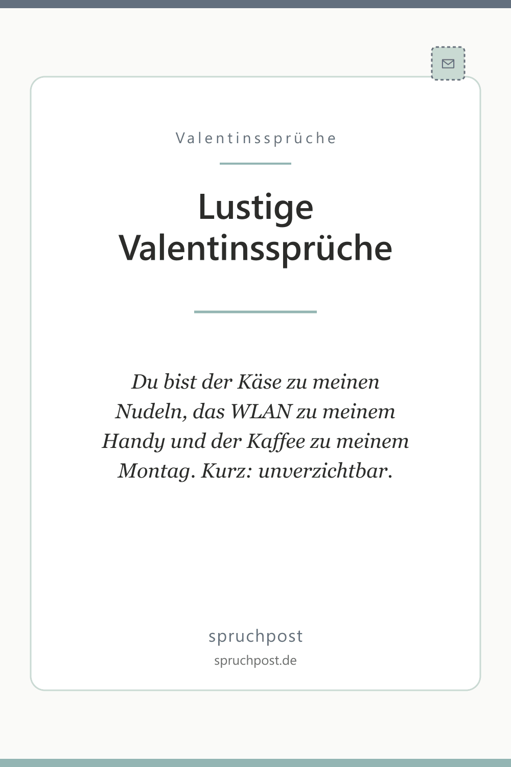 Spruchbild: Lustige Valentinssprüche