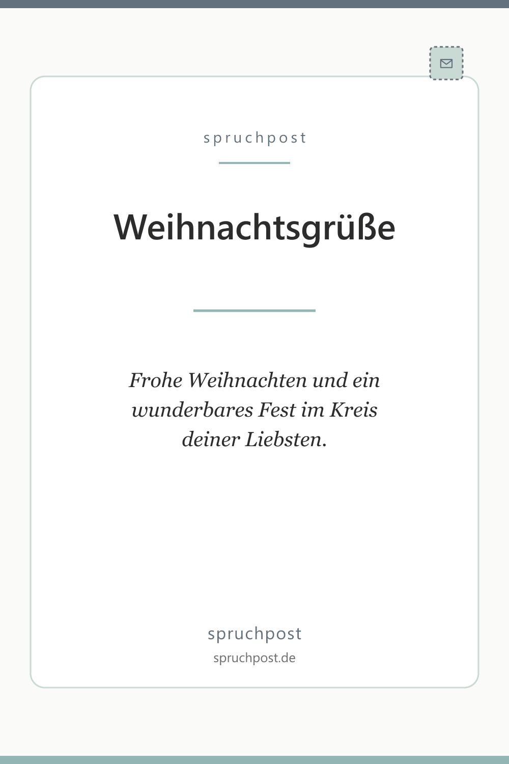 Spruchbild: Weihnachtsgrüße