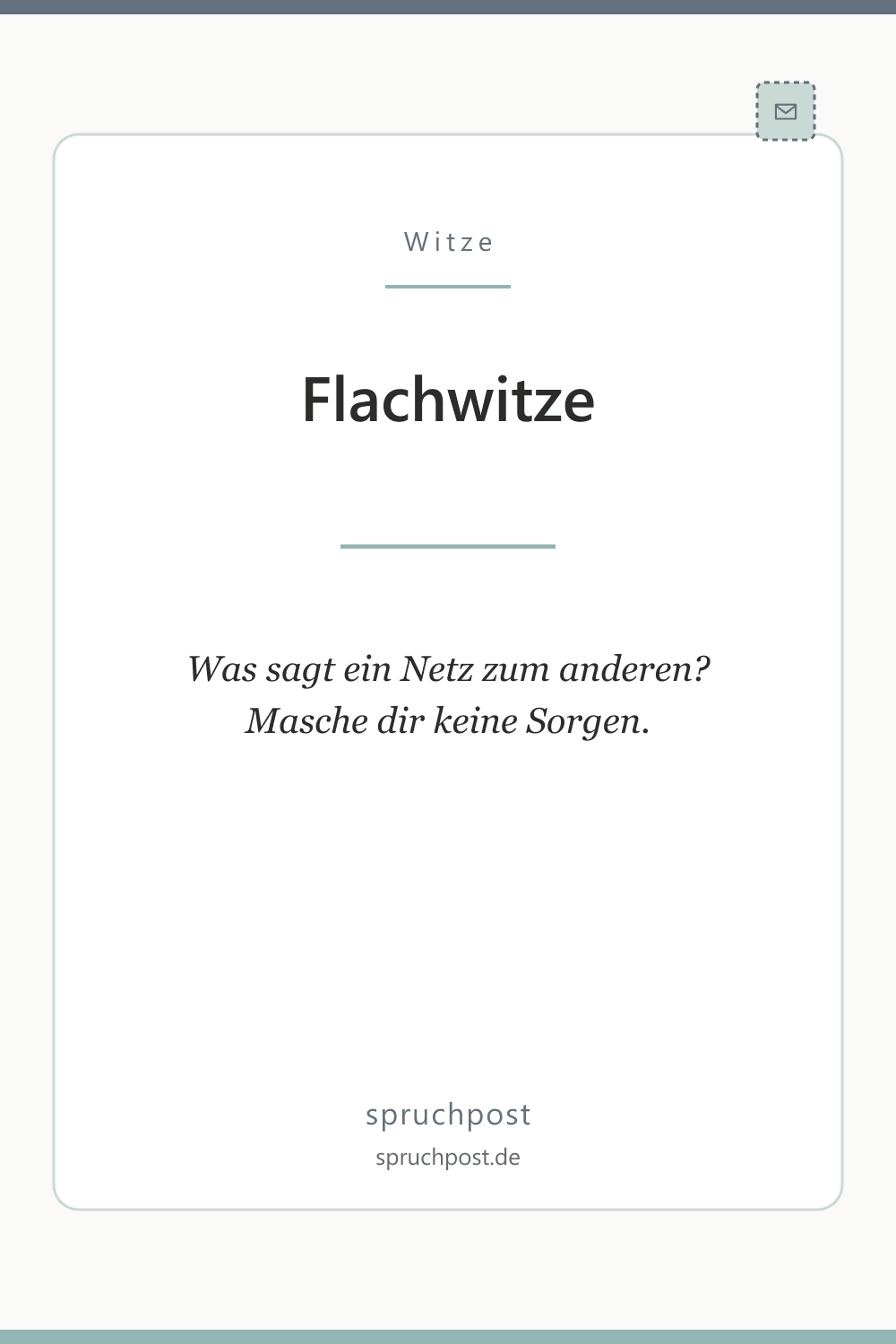 Spruchbild: Flachwitze