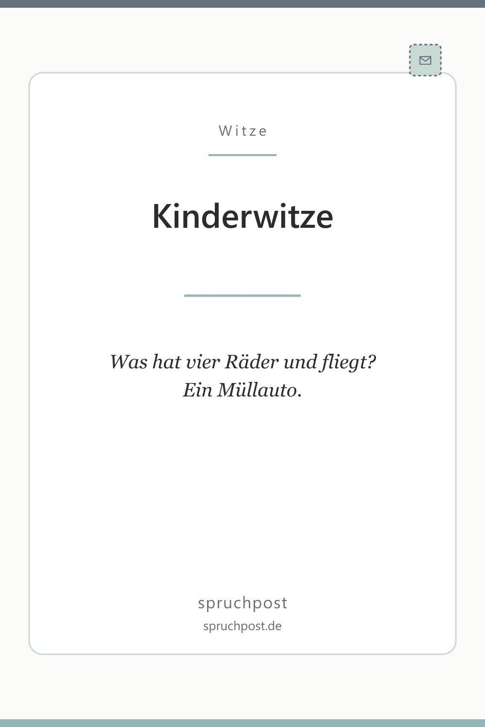Spruchbild: Kinderwitze