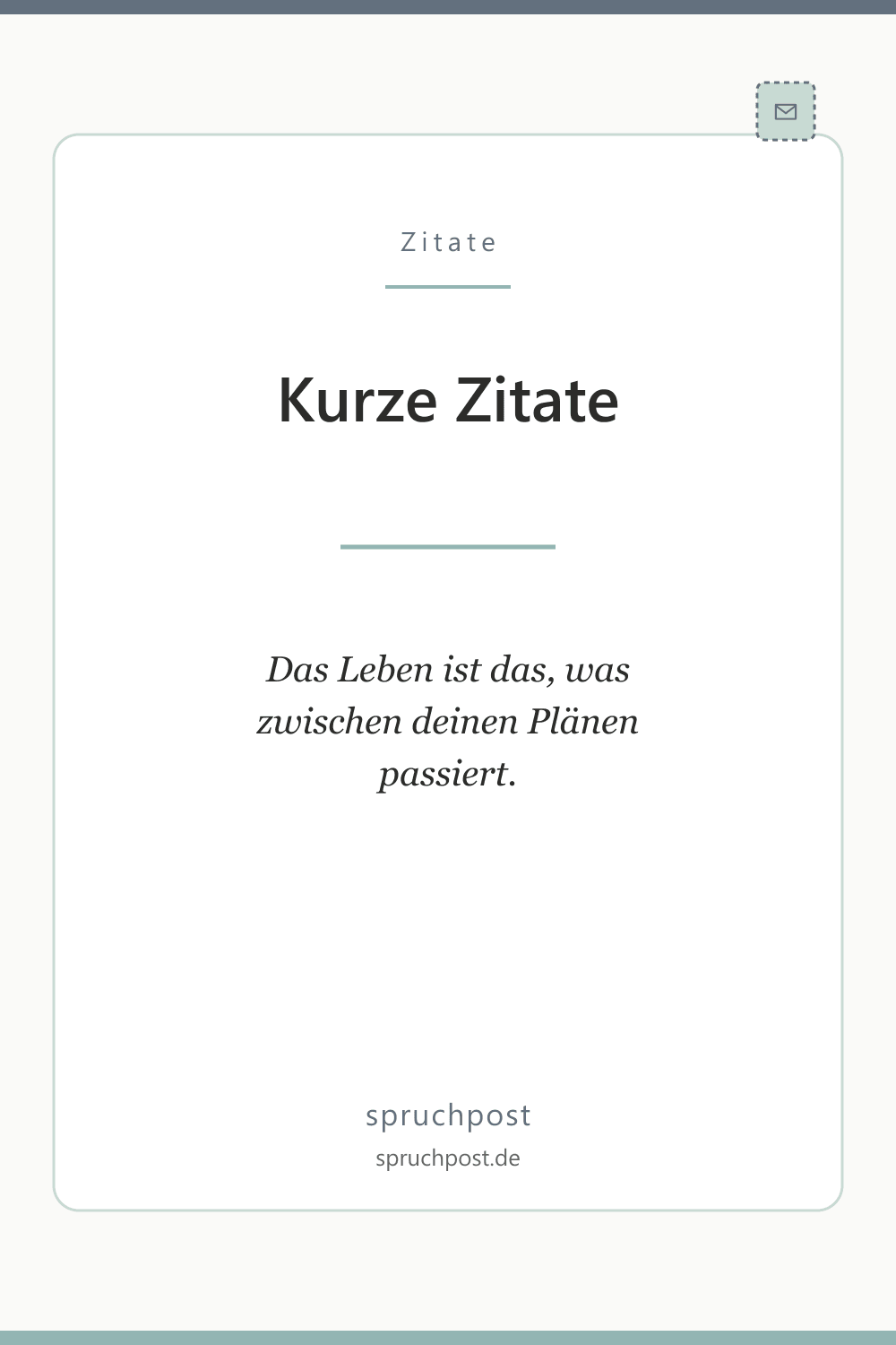 Spruchbild: Kurze Zitate